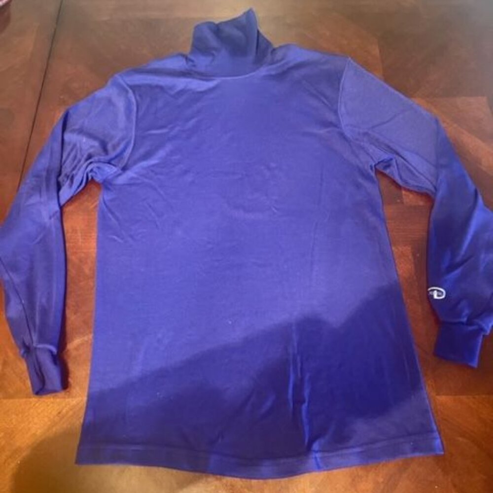vintage duo fold Purple Long-Sleeve‎ Turtleneck Shirt small